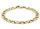 9ct Yellow Gold 8.5 Inch Anchor Curb Men's Bracelet Uk Hallmarked