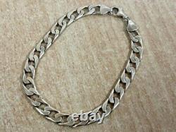 9CT Yellow Gold 7mm Curb Bracelet 19.96G RO 020000139709 ltk. Hh
