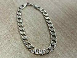 9CT Yellow Gold 7mm Curb Bracelet 19.96G RO 020000139709 ltk. Hh