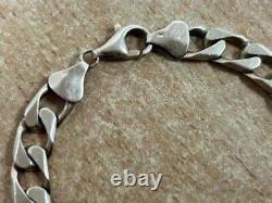 9CT Yellow Gold 7mm Curb Bracelet 19.96G RO 020000139709 ltk. Hh