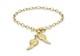 9ct Yellow Gold Angel Wing T-bar Bracelet 7