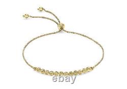 9CT Yellow Gold Ball & Chain Adjustable Slider Bracelet