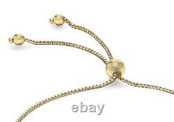9CT Yellow Gold Ball & Chain Adjustable Slider Bracelet