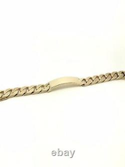 9Carat (9ct) Yellow Gold Heavy ID Bracelet 3.3OZ Solid 8 102.85g