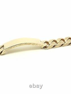 9Carat (9ct) Yellow Gold Heavy ID Bracelet 3.3OZ Solid 8 102.85g