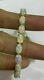 9ct Oval Cut Fire Opal 7.5inches Tennis Bracelet 14k Yellow Gold Finish For Her