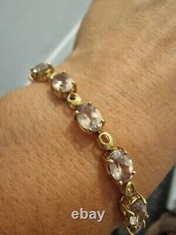 9K Gold MORGANITE BRACELET