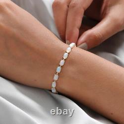9K Gold Opal Tennis Bracelet Cushion Cut for Wife/Girlfriend/Mother 7.5'' 9.7ct