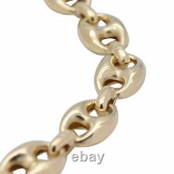 9K Yellow Gold Marine Link Bracelet (Size 7.5), Gold wt 4.55 Gms