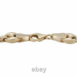9K Yellow Gold Marine Link Bracelet (Size 7.5), Gold wt 4.55 Gms
