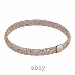 9K Yellow Gold Stretchable Bracelet for Womens Anniversary/Birthday Gift 10'