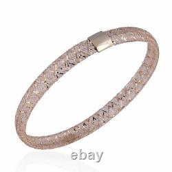 9K Yellow Gold Stretchable Bracelet for Womens Anniversary/Birthday Gift 10'