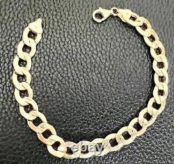 9.94g 9ct Yellow Hollow Gold Curb Bracelet (8.5inch/22cm Long)