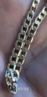 9 Carat Yellow Gold Curb Bracelet 3.66g 7.5 Inch Fully Hallmarked