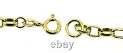 9 ct gold bracelets belchers oval solid smooth links ladies mens yellow 8 inches