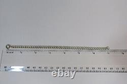 9 ct gold bracelets curb 7 inches double smooth yellow links ladies vintage 1990