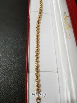 9ck gold Hallmarked SZ stone start design bracelet