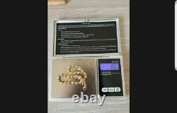 9ck gold Hallmarked SZ stone start design bracelet
