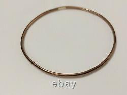 9ct 375 9K Rose Gold Bangle hallmarked slave bangle