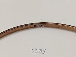 9ct 375 9K Rose Gold Bangle hallmarked slave bangle