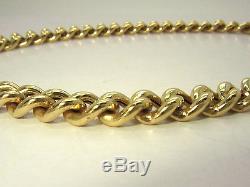 9ct (375,9K) Yellow Gold Hollow Curb Bracelet with Heart Lock