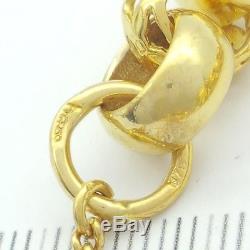 9ct(375,9K) Yellow Gold SOLID Ladies Belcher Bracelet & Open Filigree Heart Lock