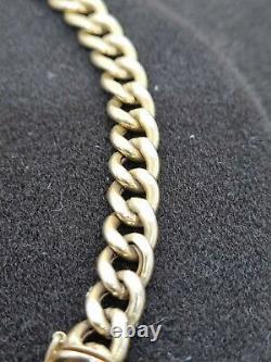 9ct/375 Curb Link Bracelet 8.25 Inch 10.4 Grams