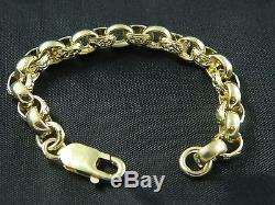 9ct / 375 Gold Boys, Girls, Kids Belcher Bracelet / 13g / 5.5 / 14cm