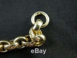 9ct / 375 Gold Boys, Kids Horse Head Bracelet / 15.4g / 6 / 15cm Brand New