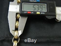 9ct / 375 Gold Heavy Belcher Bracelet Mens Womens 37.9g / 9 / 23cm Brand New