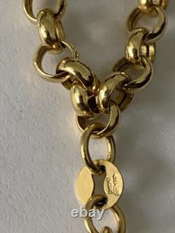 9ct 375 Gold T Bar Belcher Chain Bracelet 3.5 Grams