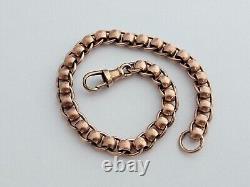 9ct/ 375 Rose Gold Rolling Links Bracelet/ 19.1 cm/ 17.8 g