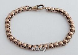 9ct/ 375 Rose Gold Rolling Links Bracelet/ 19.1 cm/ 17.8 g