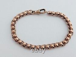 9ct/ 375 Rose Gold Rolling Links Bracelet/ 19.1 cm/ 17.8 g