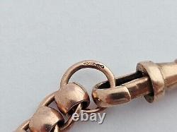 9ct/ 375 Rose Gold Rolling Links Bracelet/ 19.1 cm/ 17.8 g