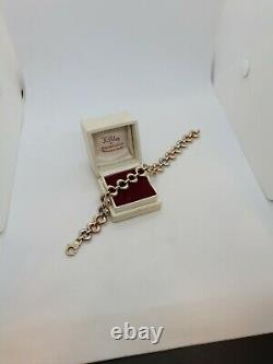 9ct/375 Tri Colour Gold Bracelet 7 & 3/4 Inch