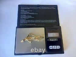 9ct 375 Yellow Gold 0.50 Diamond Tennis Bracelet. Fully Hallmarked. 6g