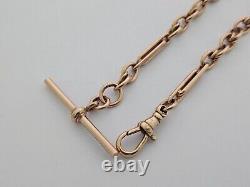 9ct/ 375 Yellow Gold Albert Style Bracelet c. 1992/ L 18.5 cm/ 16.2 g