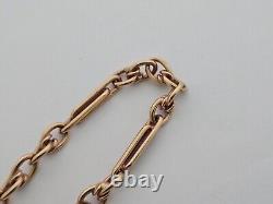 9ct/ 375 Yellow Gold Albert Style Bracelet c. 1992/ L 18.5 cm/ 16.2 g
