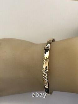 9ct. 375. Yellow Gold. Expandable Bangle. Fully Hallmarked