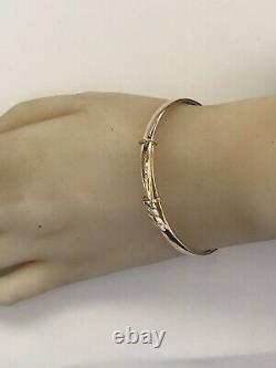 9ct. 375. Yellow Gold. Expandable Bangle. Fully Hallmarked