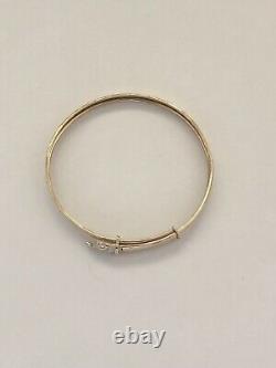 9ct. 375. Yellow Gold. Expandable Bangle. Fully Hallmarked