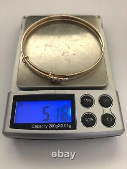 9ct. 375. Yellow Gold. Expandable Bangle. Fully Hallmarked