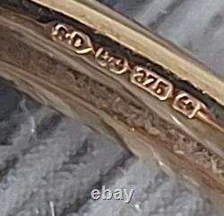 9ct 375 Yellow Gold Rennie Mackintosh Bangle, 5.3g, VGC, Full Assay Hallmarks