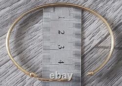 9ct 375 Yellow Gold Rennie Mackintosh Bangle, 5.3g, VGC, Full Assay Hallmarks