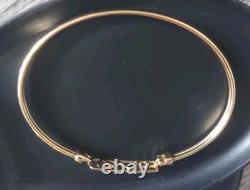 9ct 375 Yellow Gold Rennie Mackintosh Bangle, 5.3g, VGC, Full Assay Hallmarks
