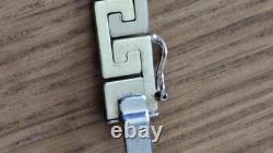 9ct 375 gold bracelet Greek key 9 carat 375 9k yellow gold hallmarked 11.9g