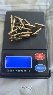 9ct 375 gold bracelet Greek key 9 carat 375 9k yellow gold hallmarked 11.9g