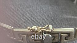 9ct 375 gold bracelet Greek key 9 carat 375 9k yellow gold hallmarked 11.9g