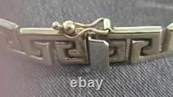 9ct 375 gold bracelet Greek key 9 carat 375 9k yellow gold hallmarked 11.9g